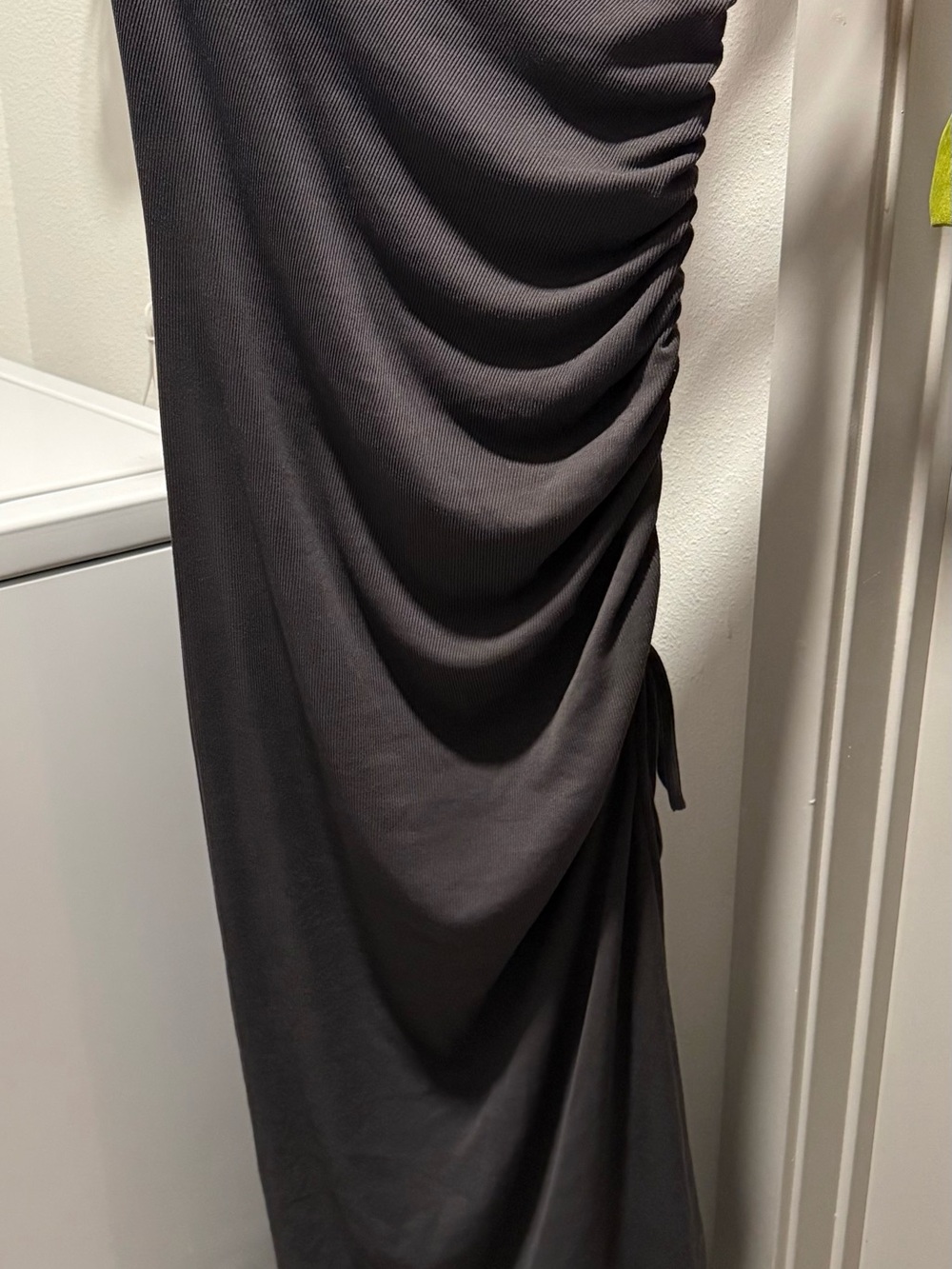 Women's grey Ruched Side Bodycon Dress